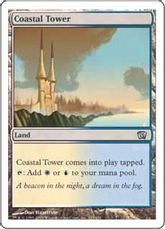 【Foil】《沿岸の塔/Coastal Tower》[8ED] 土地U