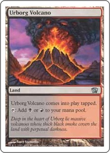 【Foil】《アーボーグの火山/Urborg Volcano》[8ED] 土地U
