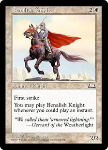 《ベナリアの騎士/Benalish Knight》[WTH] 白C