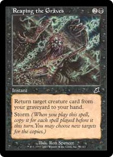 【Foil】《墓の刈り取り/Reaping the Graves》[SCG] 黒C