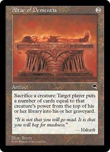 狂気の祭壇 Altar Of Dementia Tmp 茶r 日本最大級 Mtg通販サイト 晴れる屋