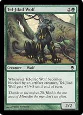 【Foil】《テル＝ジラードの狼/Tel-Jilad Wolf》[DST] 緑C