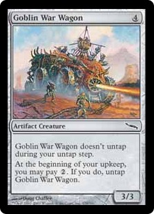 【Foil】《ゴブリンの戦闘車/Goblin War Wagon》[MRD] 茶C