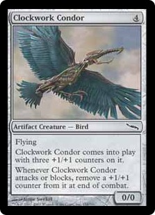 【Foil】《機械仕掛けのコンドル/Clockwork Condor》[MRD] 茶C