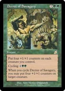 凶暴の命令/Decree of Savagery》[SCG] 緑R | 日本最大級 MTG通販 MTG/SCG/正義の命令/3枚