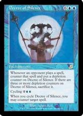 【Foil】《静寂の命令/Decree of Silence》[SCG] 青R