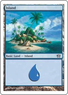 【Foil】(337)《島/Island》[8ED] 土地
