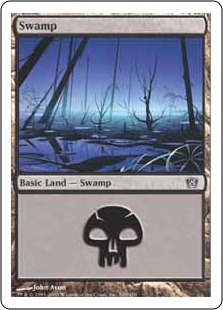 【Foil】(340)《沼/Swamp》[8ED] 土地
