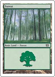 【Foil】(350)《森/Forest》[8ED] 土地