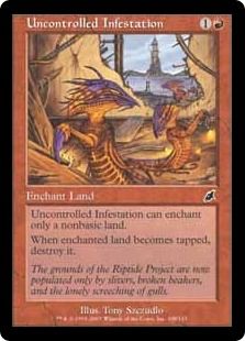 《支配されざる横行/Uncontrolled Infestation》[SCG] 赤C