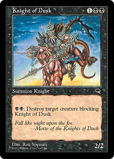 《薄暮の騎士/Knight of Dusk》[TMP] 黒U