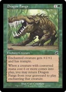 《ドラゴンの牙/Dragon Fangs》[SCG] 緑C