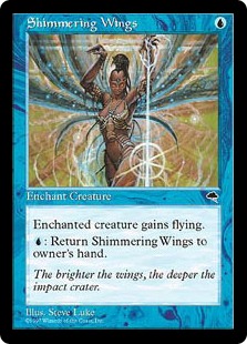 《ゆらめく翼/Shimmering Wings》[TMP] 青C