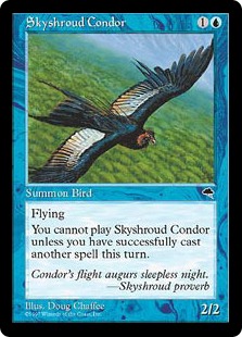 《スカイシュラウドのコンドル/Skyshroud Condor》[TMP] 青U