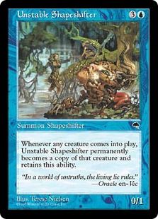 《不定の多相の戦士/Unstable Shapeshifter》[TMP] 青R