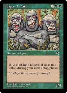 《ラースの猿人/Apes of Rath》[TMP] 緑U
