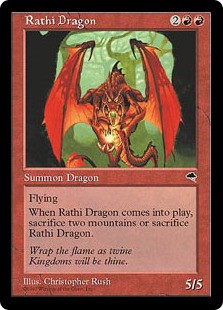 《ラースのドラゴン/Rathi Dragon》[TMP] 赤R