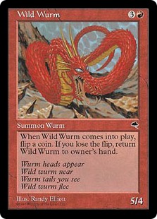 《野生のワーム/Wild Wurm》[TMP] 赤U
