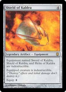 【Foil】《カルドラの盾/Shield of Kaldra》[DST] 茶R