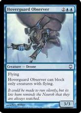 【Foil】《空護りの観察者/Hoverguard Observer》[DST] 青U