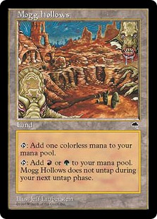 《モグのうろ穴/Mogg Hollows》[TMP] 土地U