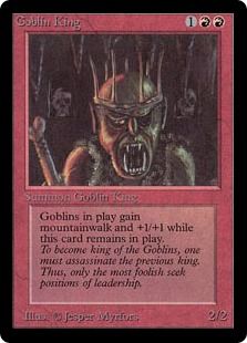 《ゴブリンの王/Goblin King》[LEB] 赤R