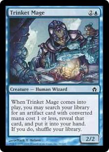 《粗石の魔道士/Trinket Mage》[5DN] 青C