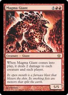 《マグマの巨人/Magma Giant》[5DN] 赤R