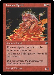 《灼熱洞のスピリット/Furnace Spirit》[STH] 赤C