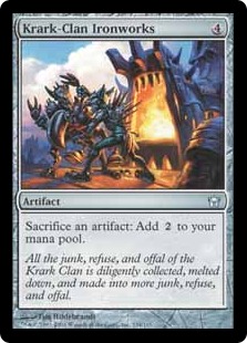 【Foil】《クラーク族の鉄工所/Krark-Clan Ironworks》[5DN] 茶U