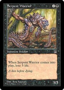 《蛇人間の戦士/Serpent Warrior》[STH] 黒C