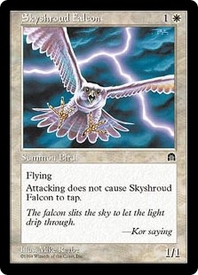 《スカイシュラウドの隼/Skyshroud Falcon》[STH] 白C