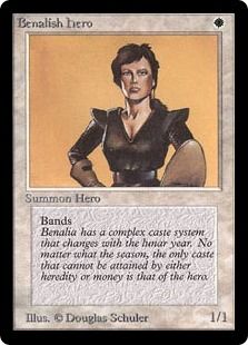 ベナリアの勇士/Benalish Hero》[LEB] 白C | 日本最大級 MTG通販サイト 
