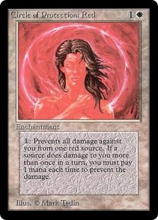 《赤の防御円/Circle of Protection: Red》[LEB] 白C