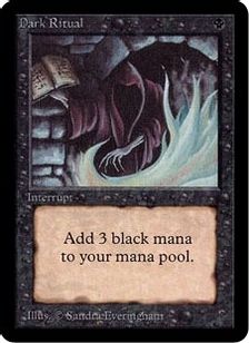暗黒の儀式/Dark Ritual》[LEA] 黒C | 日本最大級 MTG通販サイト 