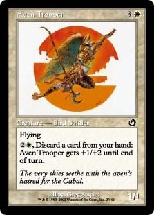【Foil】《エイヴンの強兵/Aven Trooper》[TOR] 白C