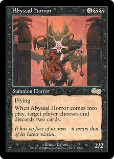 《深淵の怪物/Abyssal Horror》[USG] 黒R