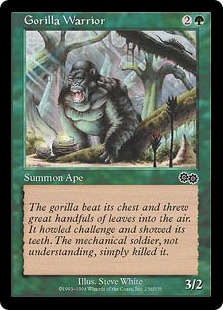 《ゴリラの戦士/Gorilla Warrior》[USG] 緑C
