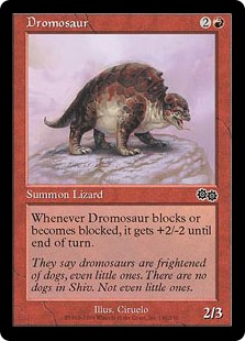 《ドロモザウルス/Dromosaur》[USG] 赤C