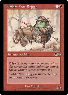 《ゴブリン戦闘バギー/Goblin War Buggy》[USG] 赤C