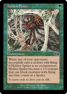 《隠れたる蜘蛛/Hidden Spider》[USG] 緑C