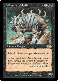 西の聖騎士/Western Paladin》[USG] 黒R | 日本最大級 MTG通販サイト 