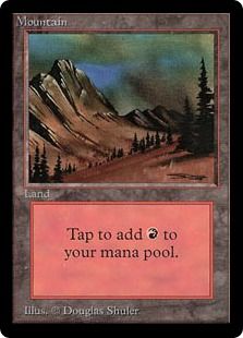 (C/Dark Red)《山/Mountain》[LEB] 土地