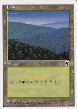(C)《森/Forest》[5ED] 土地