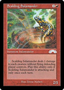 《煮沸するサラマンダー/Scalding Salamander》[EXO] 赤U