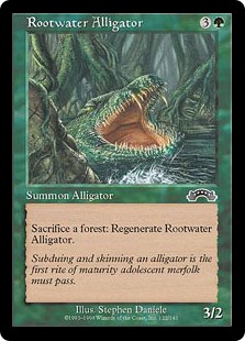《ルートウォーターのアリゲーター/Rootwater Alligator》[EXO] 緑C