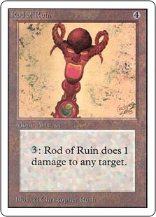《破滅のロッド/Rod of Ruin》[2ED] 茶U