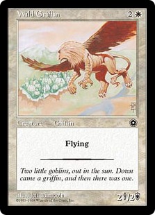 《野生のグリフィン/Wild Griffin》[PO2] 白C