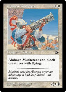 《アラボーンのマスケット銃兵/Alaborn Musketeer》[PO2] 白C