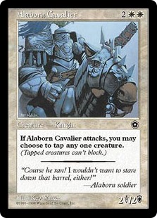《アラボーンの騎兵/Alaborn Cavalier》[PO2] 白U
